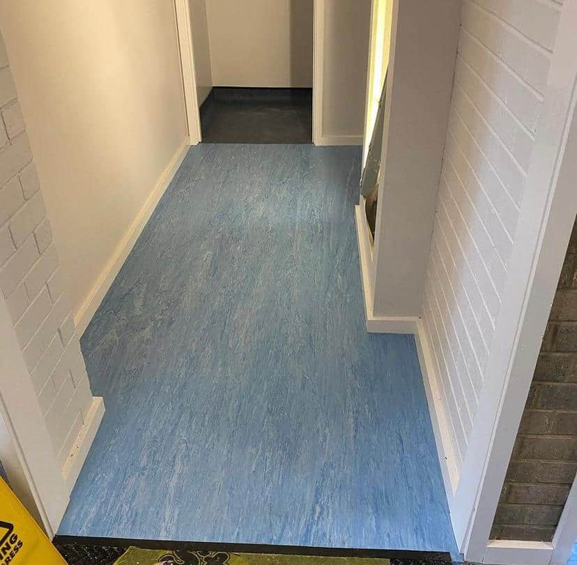Commercial flooring installation in Preston