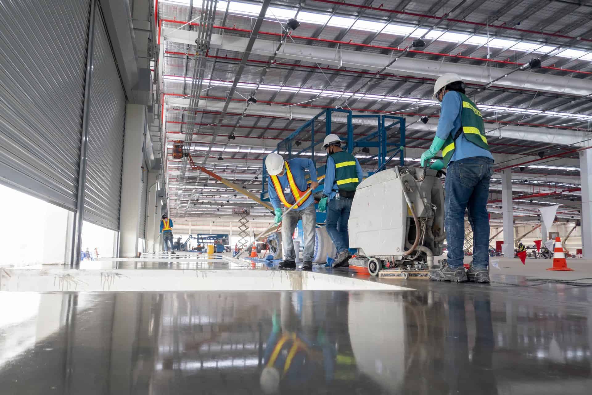Heavy-duty industrial flooring installation in Preston