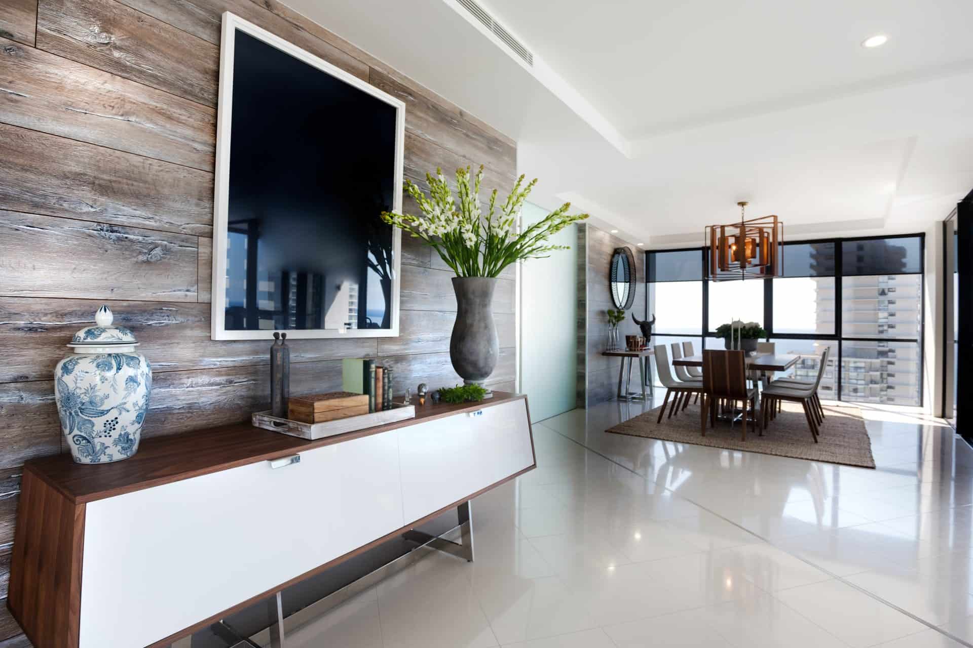 Straight-lay luxury vinyl plank flooring
