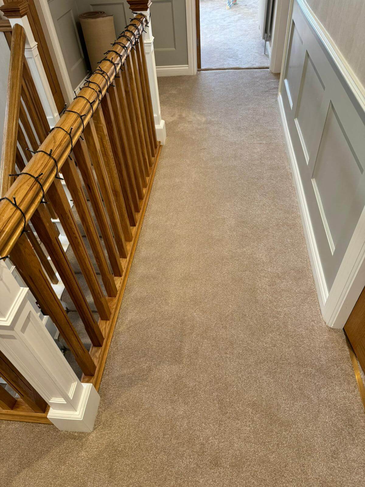 Velvet carpet in a reception area